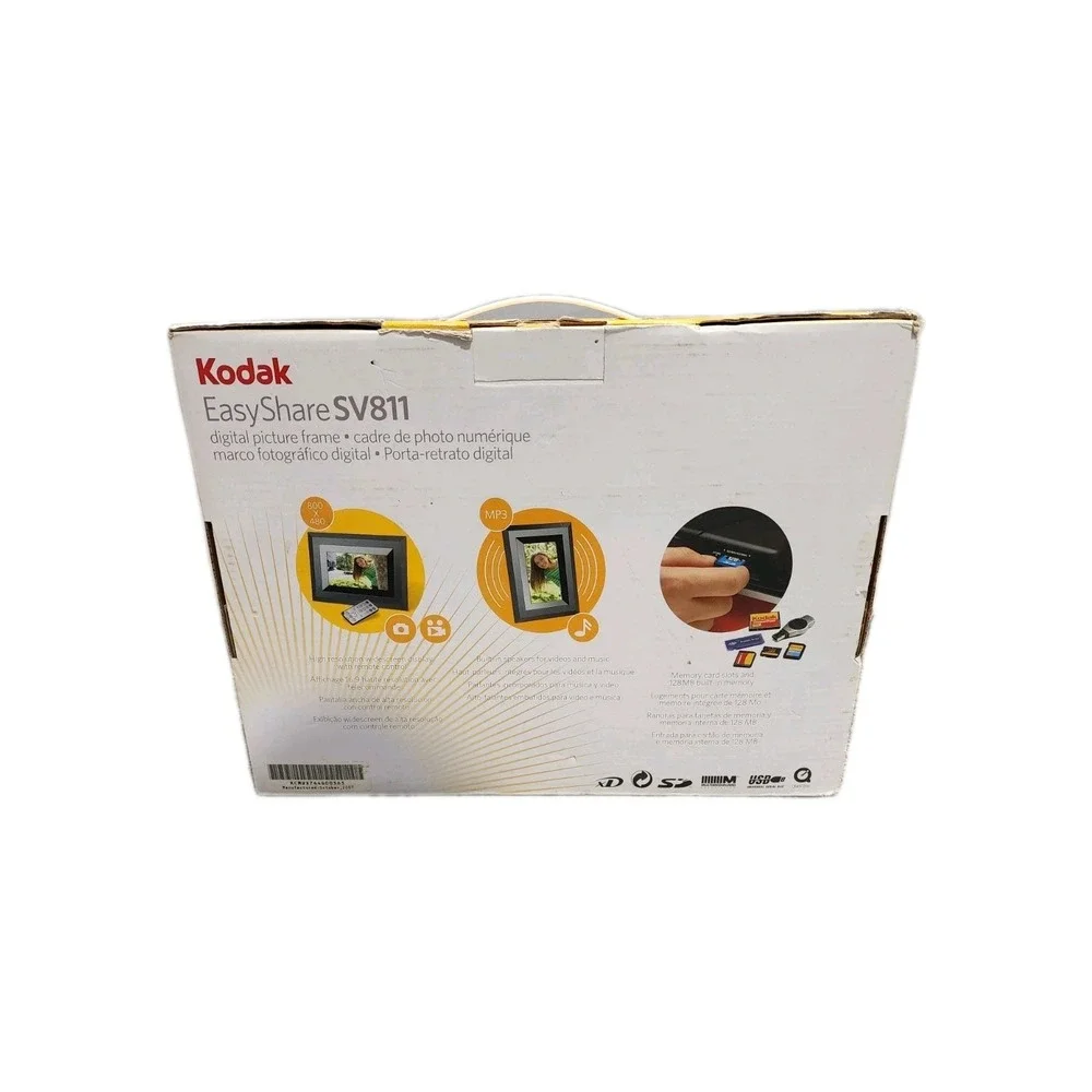 Kodak EasyShare SV811 8 High Resolution Digital Picture Frame W/Remote‎ Control